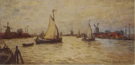 Barche in Olanda vicino a Zaandam - Claude Monet