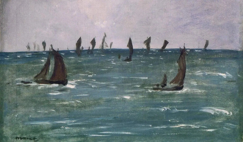 Barche in Mare, Golfo di Biscaglia - Édouard Manet