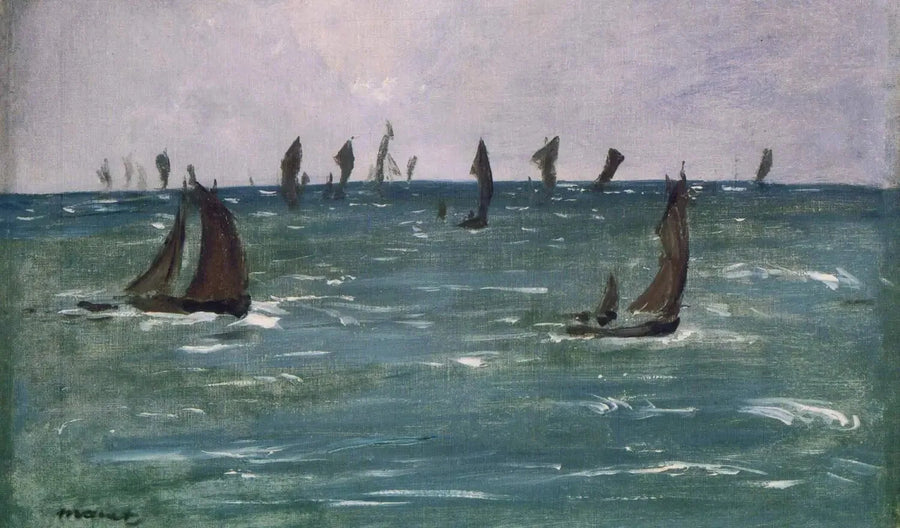 Barche in Mare, Golfo di Biscaglia - Édouard Manet