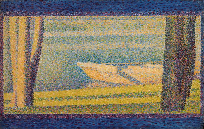 Barche e alberi ormeggiati - Georges Seurat