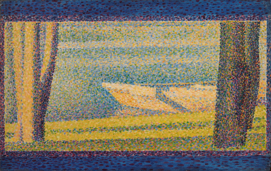 Barche e alberi ormeggiati - Georges Seurat