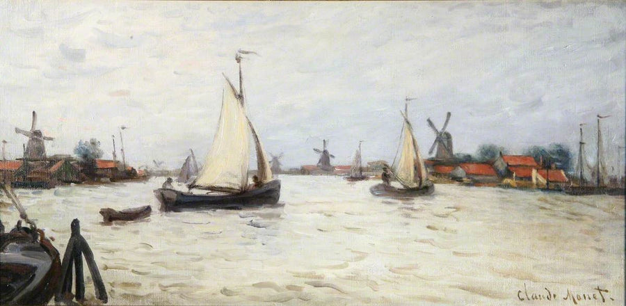 Barche in Olanda, vicino Zaandam W173 - Claude Monet