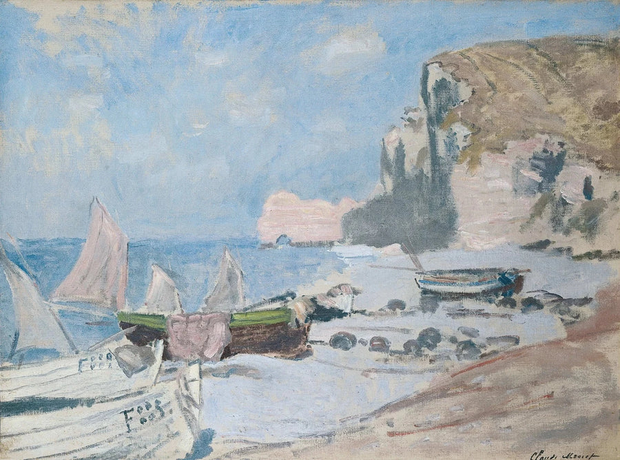 Barche da pesca, Étretat W1013 - Claude Monet