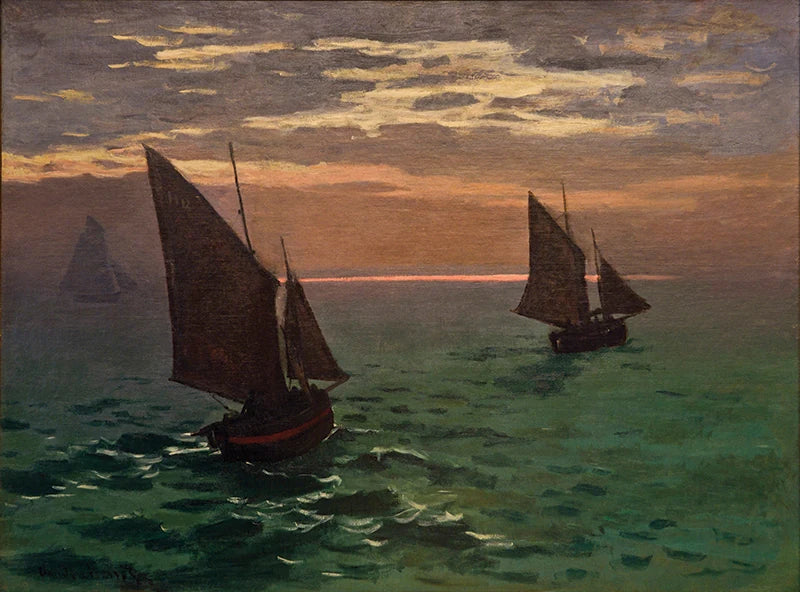 Barche da pesca marittima W126 - Claude Monet