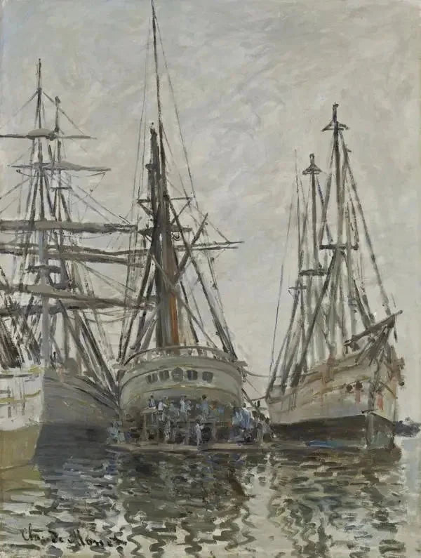 Barche in un porto W260 - Claude Monet