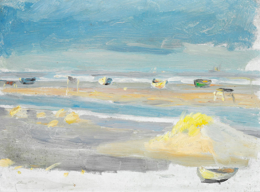 Barche sulla spiaggia, Skagen. - Anna Ancher