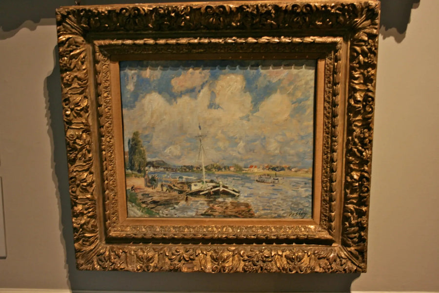 Barche sulla Senna - Alfred Sisley