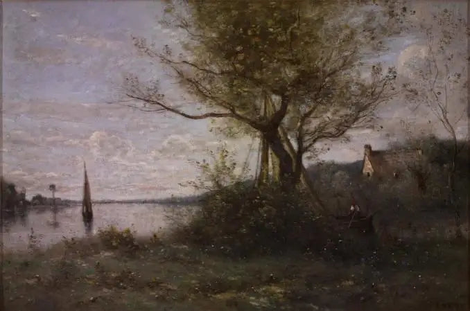 Batelier de l'isola - Jean-Baptiste Camille Corot