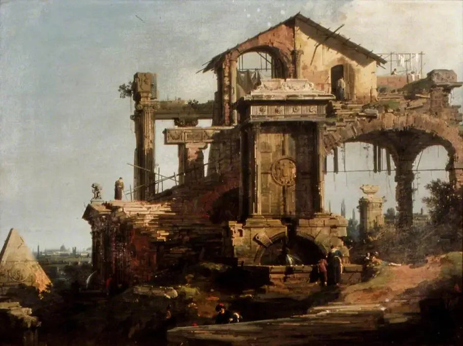 Edificio in rovina, Roma - Canaletto