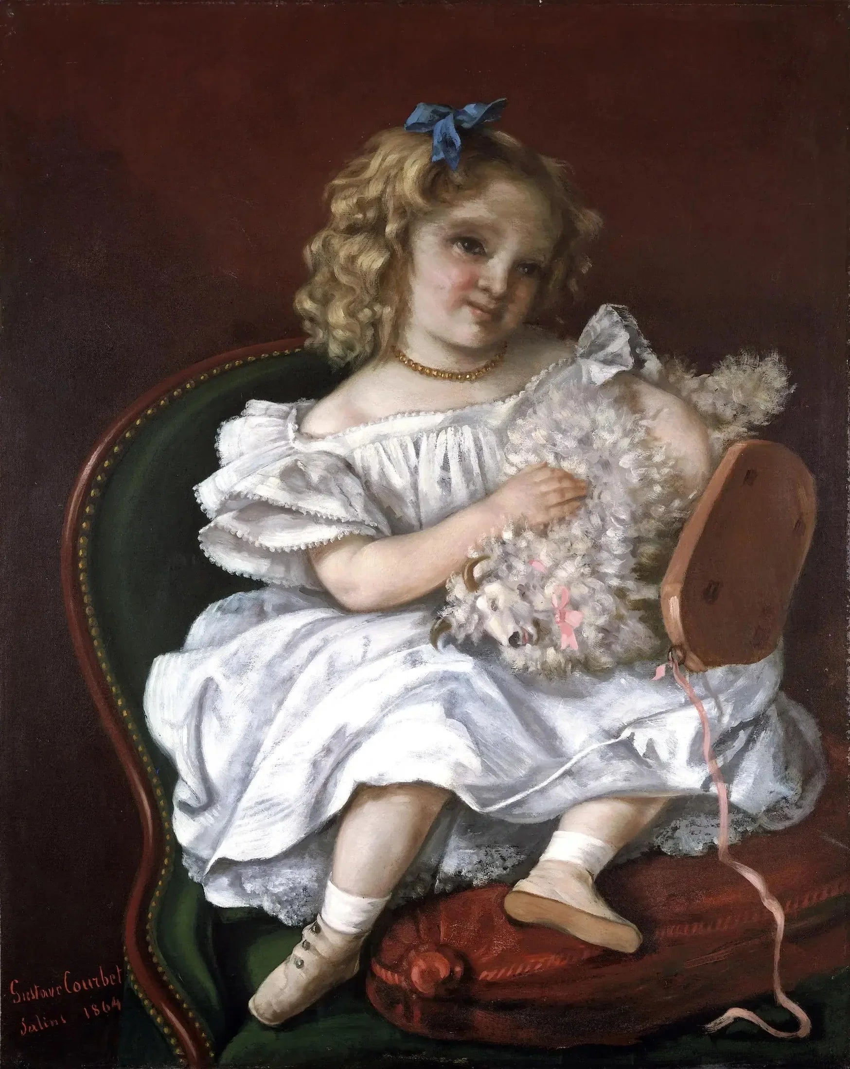Béatrice Bouvet - Gustave Courbet image 1 tableau peint à l’huile sur toile