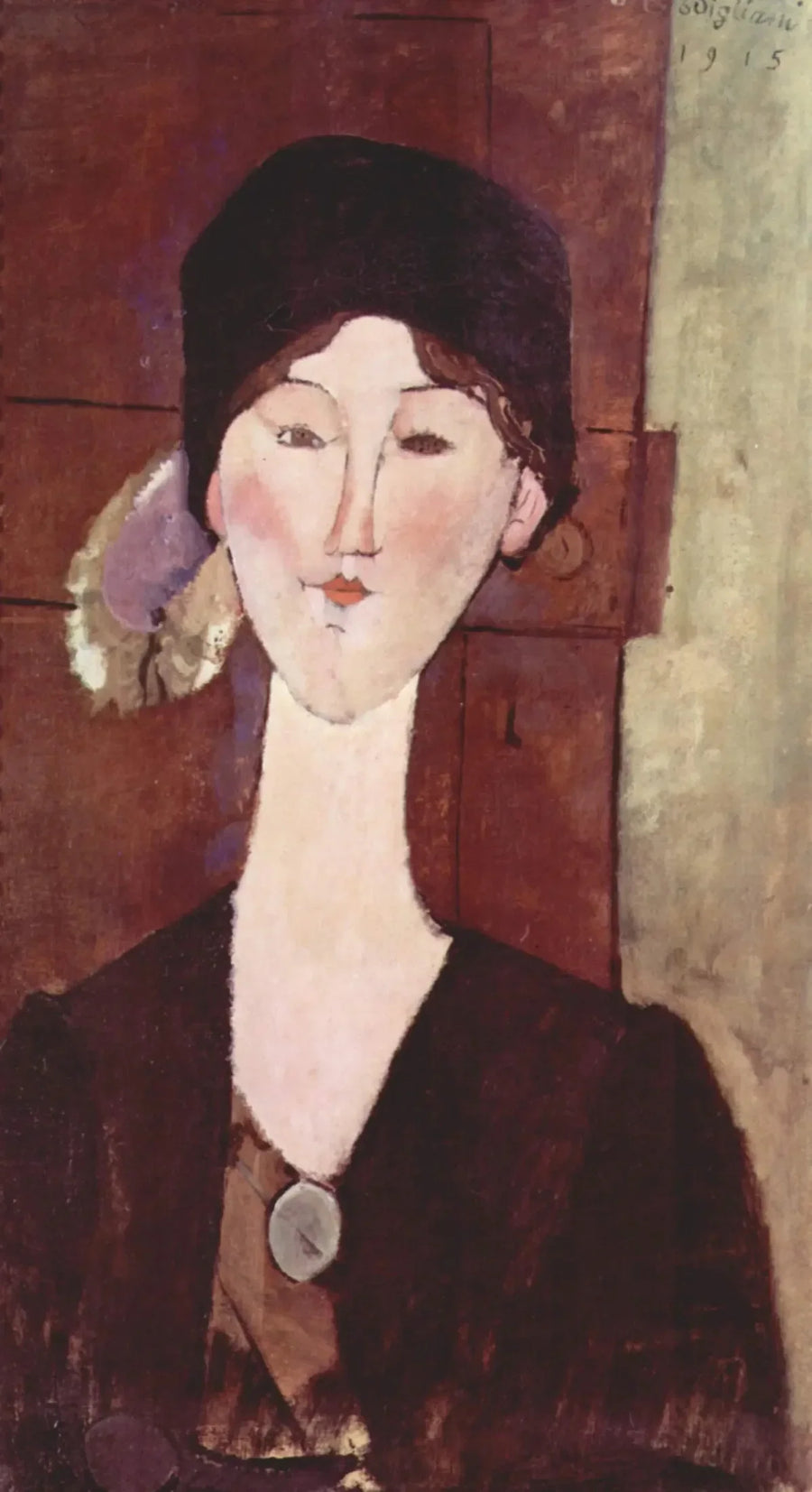 Beatrice Hastings davanti a una porta - Amedeo Modigliani