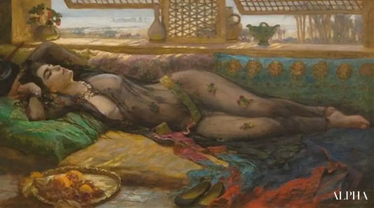 Beauté inclinée - Frederick Arthur Bridgman - Reproductions de tableaux et peintures haut de gamme