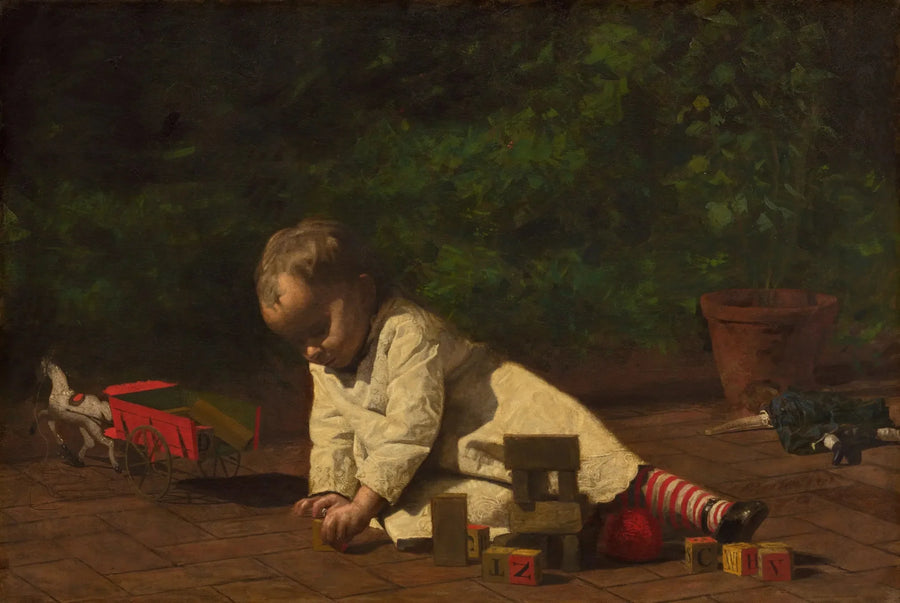 Bebé che gioca - Thomas Eakins