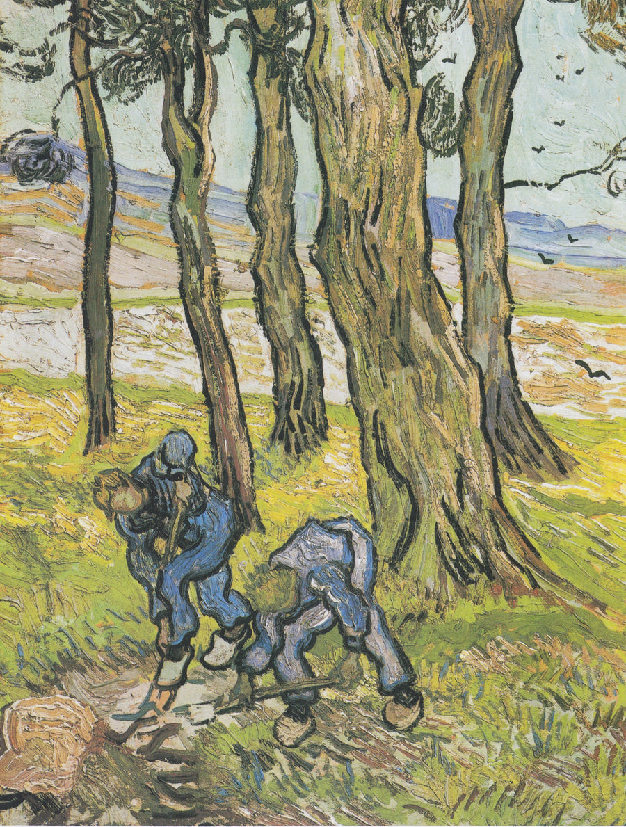 Due zappatori tra gli alberi / I zappatori - Vincent van Gogh