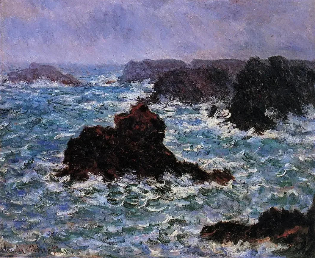Belle-Île, effet de pluie W1112 par Claude Monet, Artizon Museum