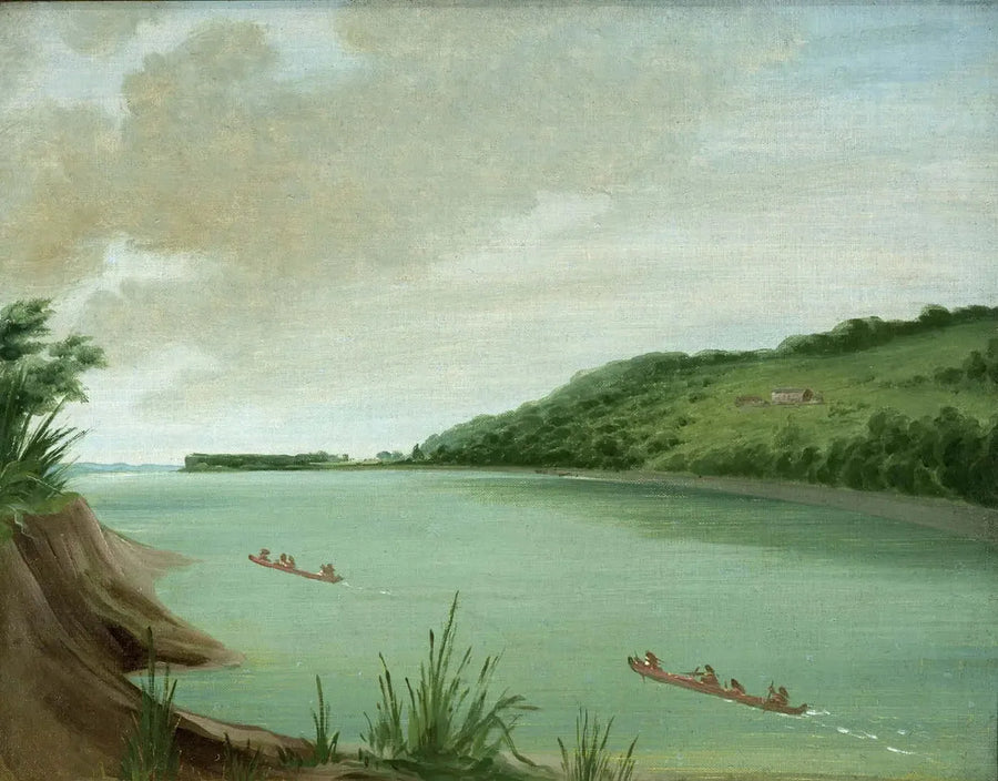Belle Vue, Agenzia indiana del maggiore Dougherty, 870 miglia sopra Saint-Louis - George Catlin