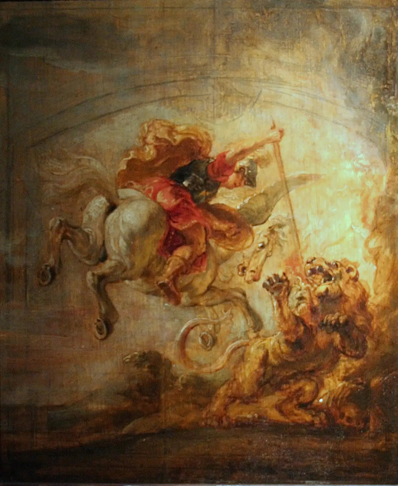 Bellérophon che sconfigge la Chimera - Peter Paul Rubens