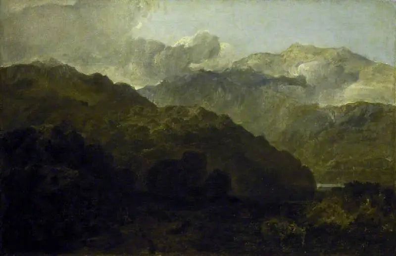 Montagne di Ben Lomond, Scozia: Il Viaggiatore - Vide la Guerra di Caros di Ossian - J. M. W. Turner