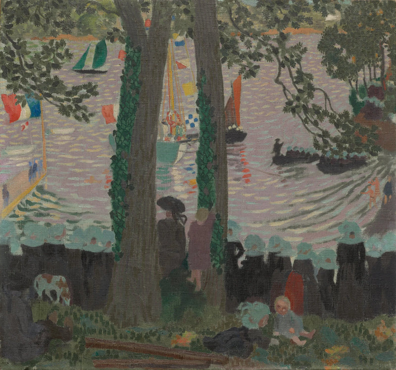 Benedizione di uno yacht sul fiume Belon - Maurice Denis
