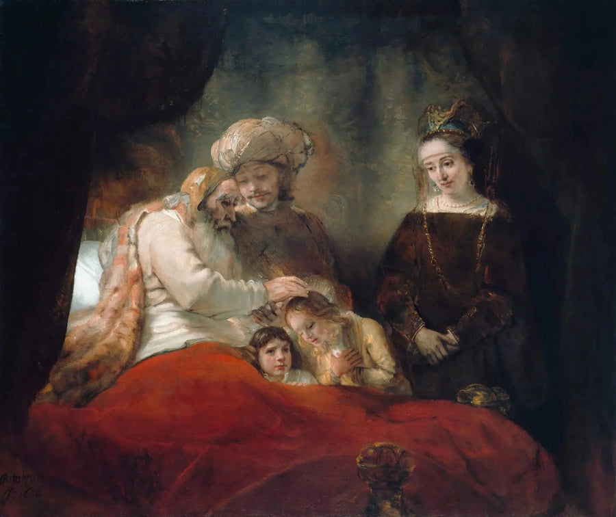 La Benedizione dei figli di Giuseppe da Giacobbe - Rembrandt