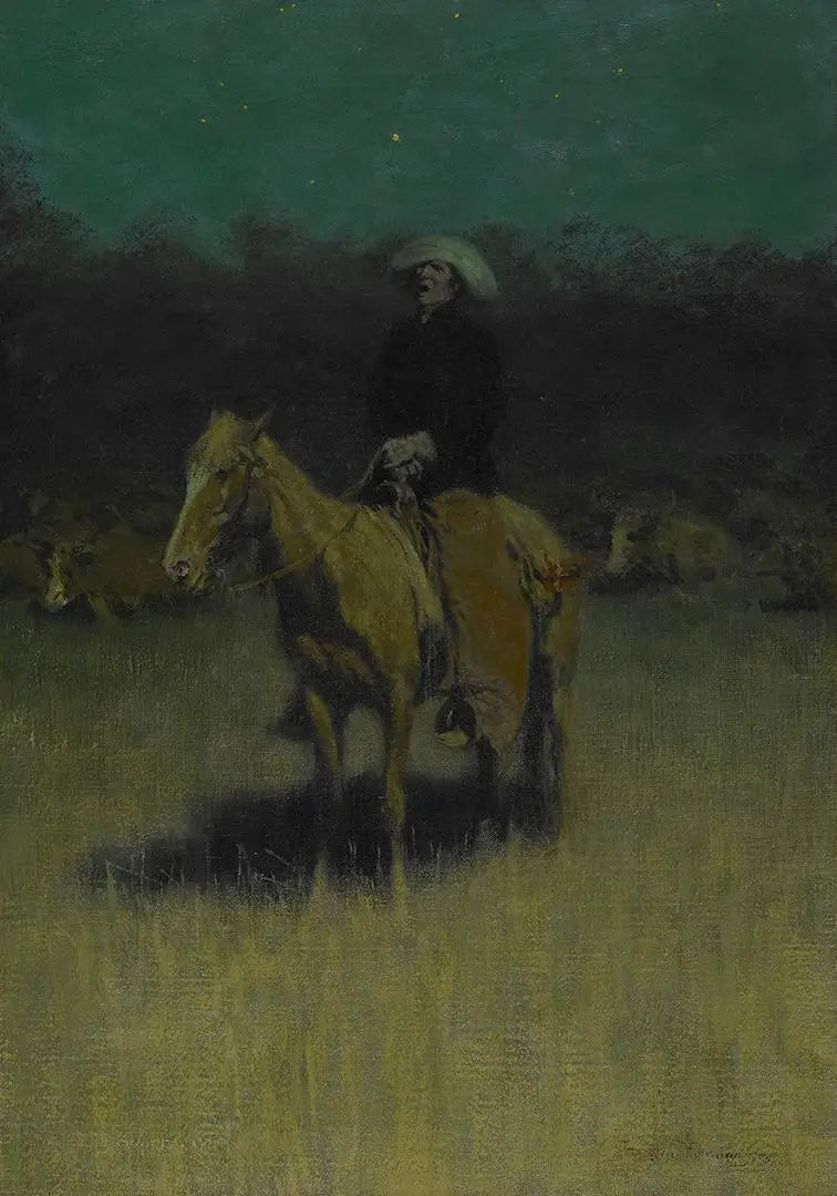 Berceuse du cow-boy - Frederic Remington - Alpha Reproduction
