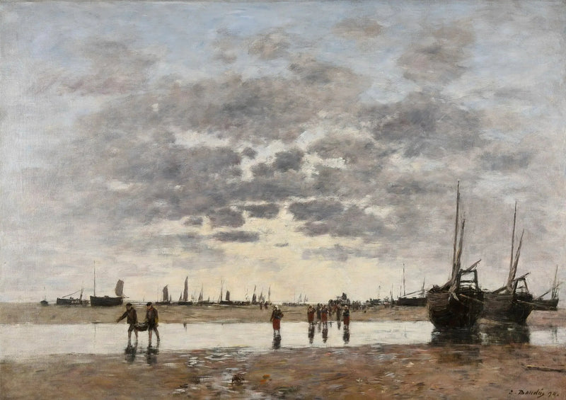 Berck: il ritorno delle barche - Eugène Boudin