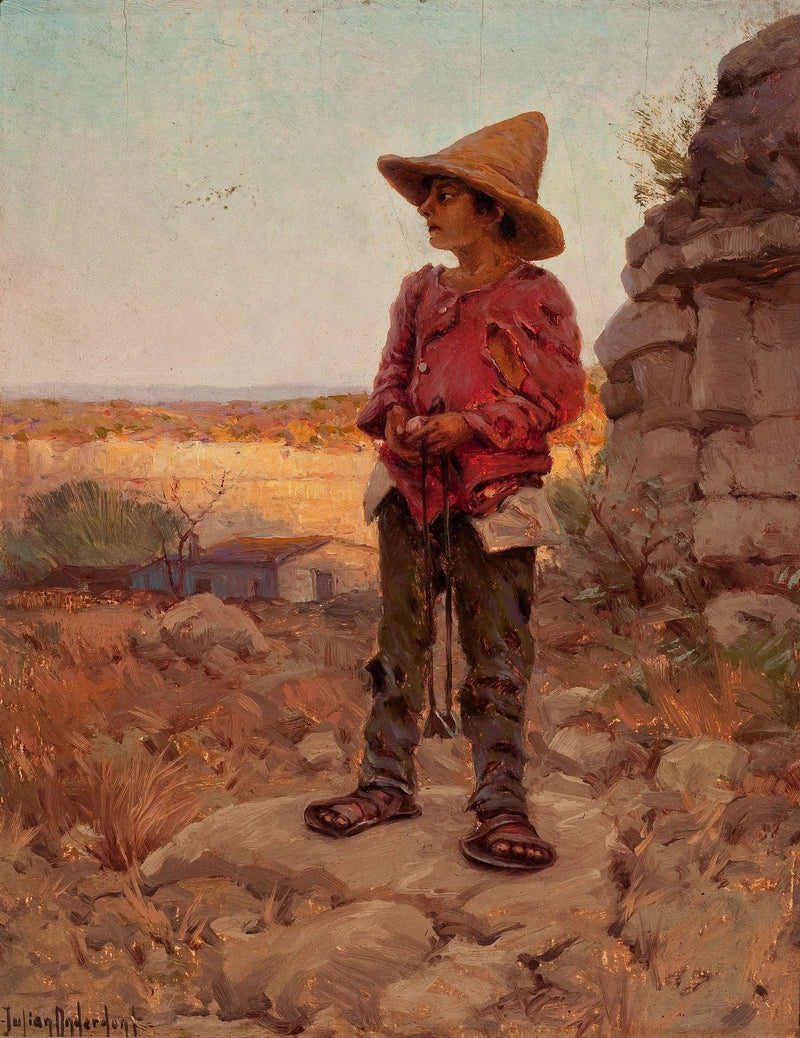 Pastore di capre alla cava di San Antonio - Julian Onderdonk