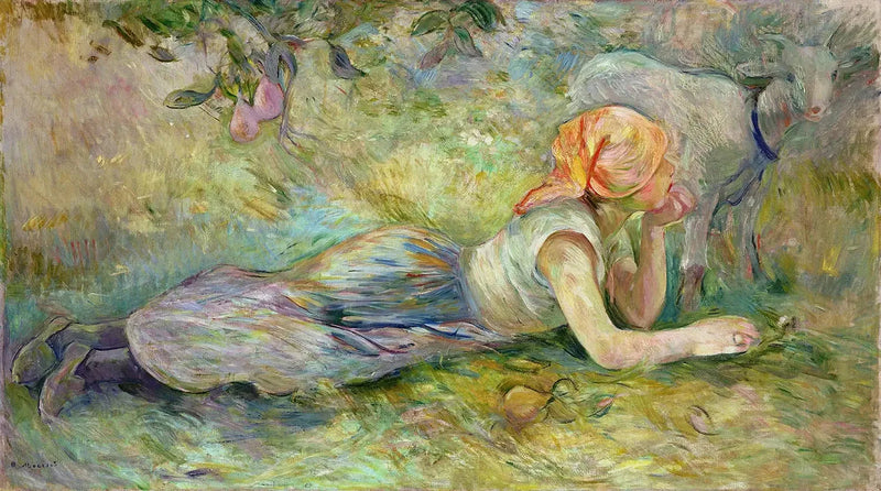 Bergère sdraiata - Berthe Morisot