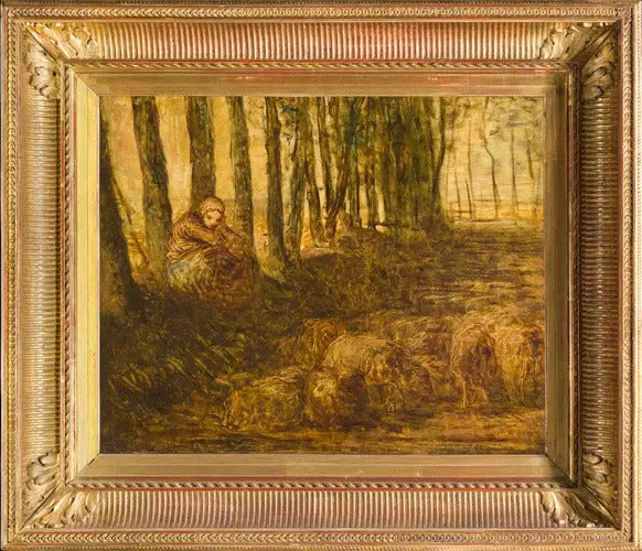 Bergère e gregge - Jean-François Millet