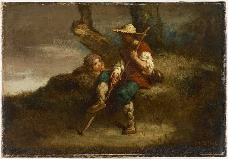 Pastori in riposo - Jean-François Millet