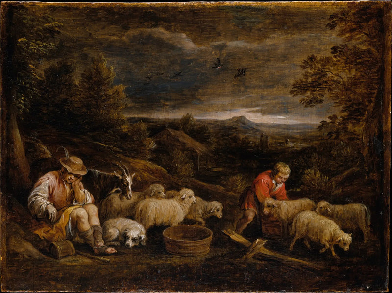 Pastori e pecore - David Teniers il Giovane