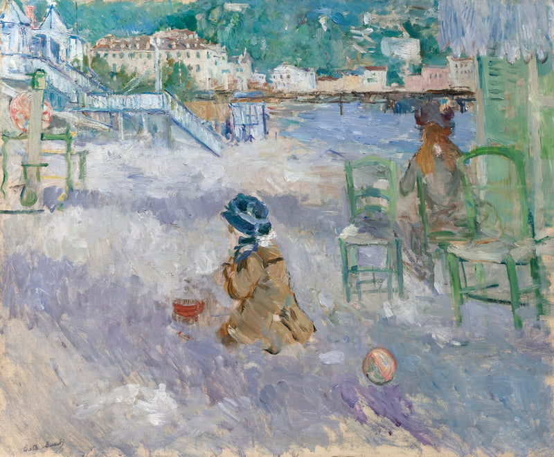 La Plage de Nice - Berthe Morisot