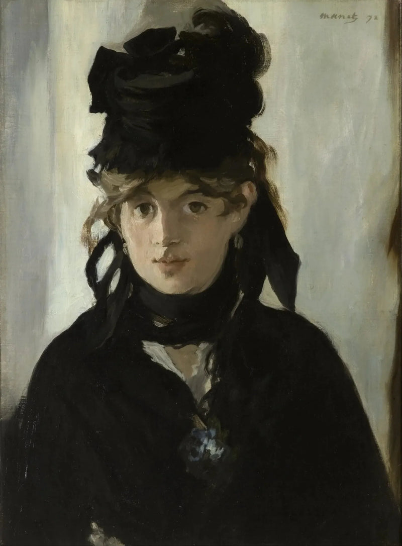 Berthe Morisot con bouquet di violette - Édouard Manet