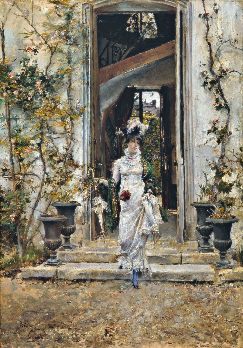 Berthe parte in passeggiata - Giovanni Boldini