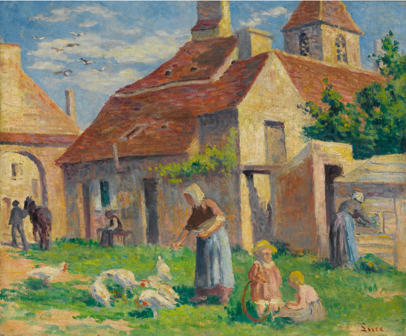 BESSY-SUR-CURE, LA PROVENZA DELLE POLLE - Maximilien Luce