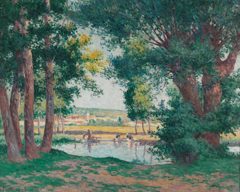 Bessy-Sur-Cure, le Lavandaie sul Fiume - Maximilien Luce