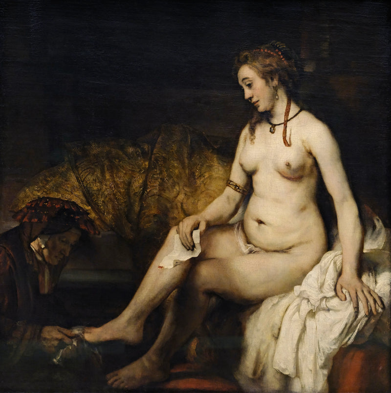 Betsabea al bagno con la lettera di Davide - Rembrandt