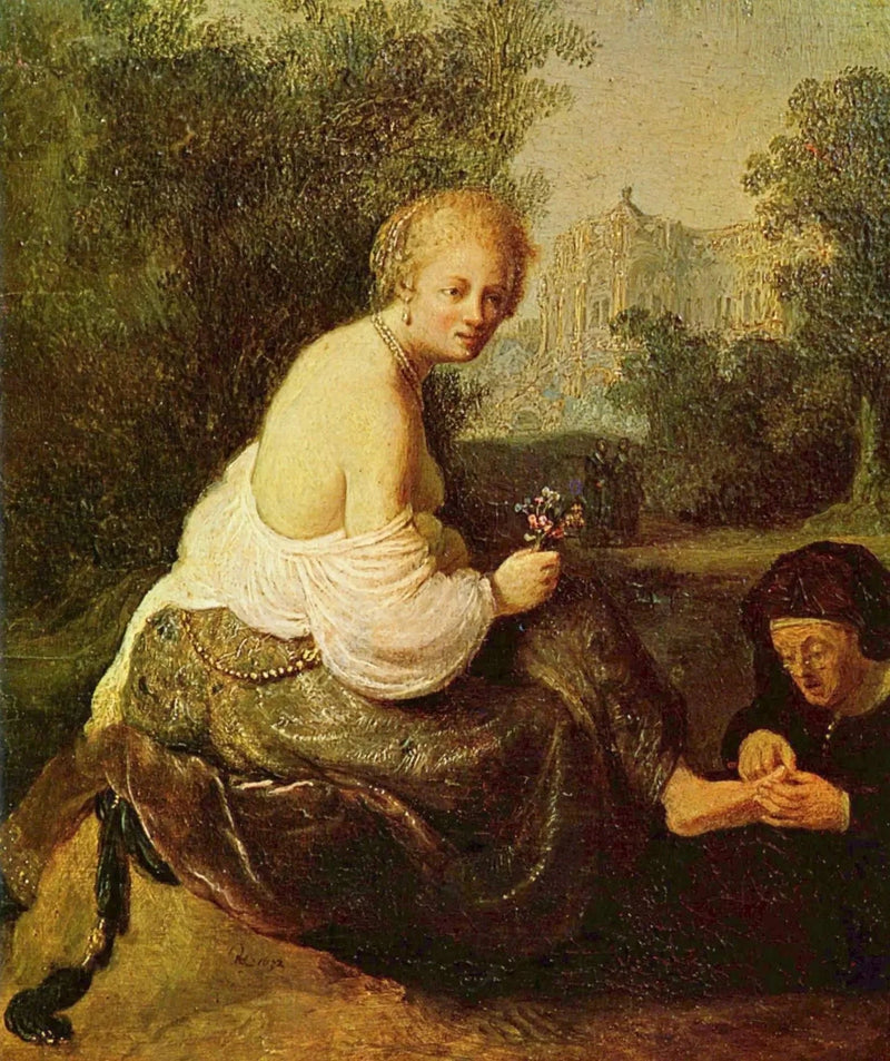 Betsabè alla sua toeletta, vista dal re Davide - Rembrandt