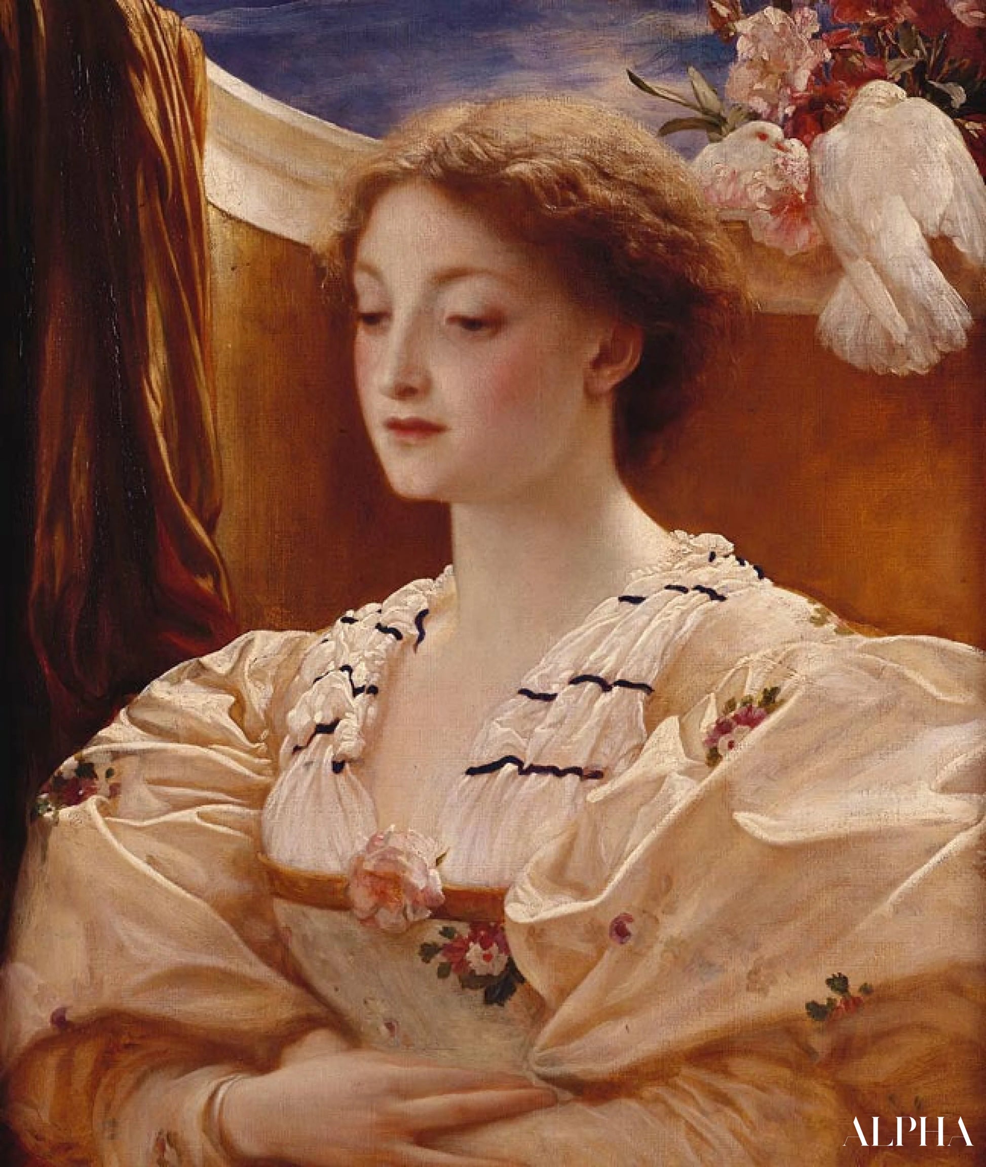 Bianca - Frederic Leighton Riproduzioni di dipinti a olio