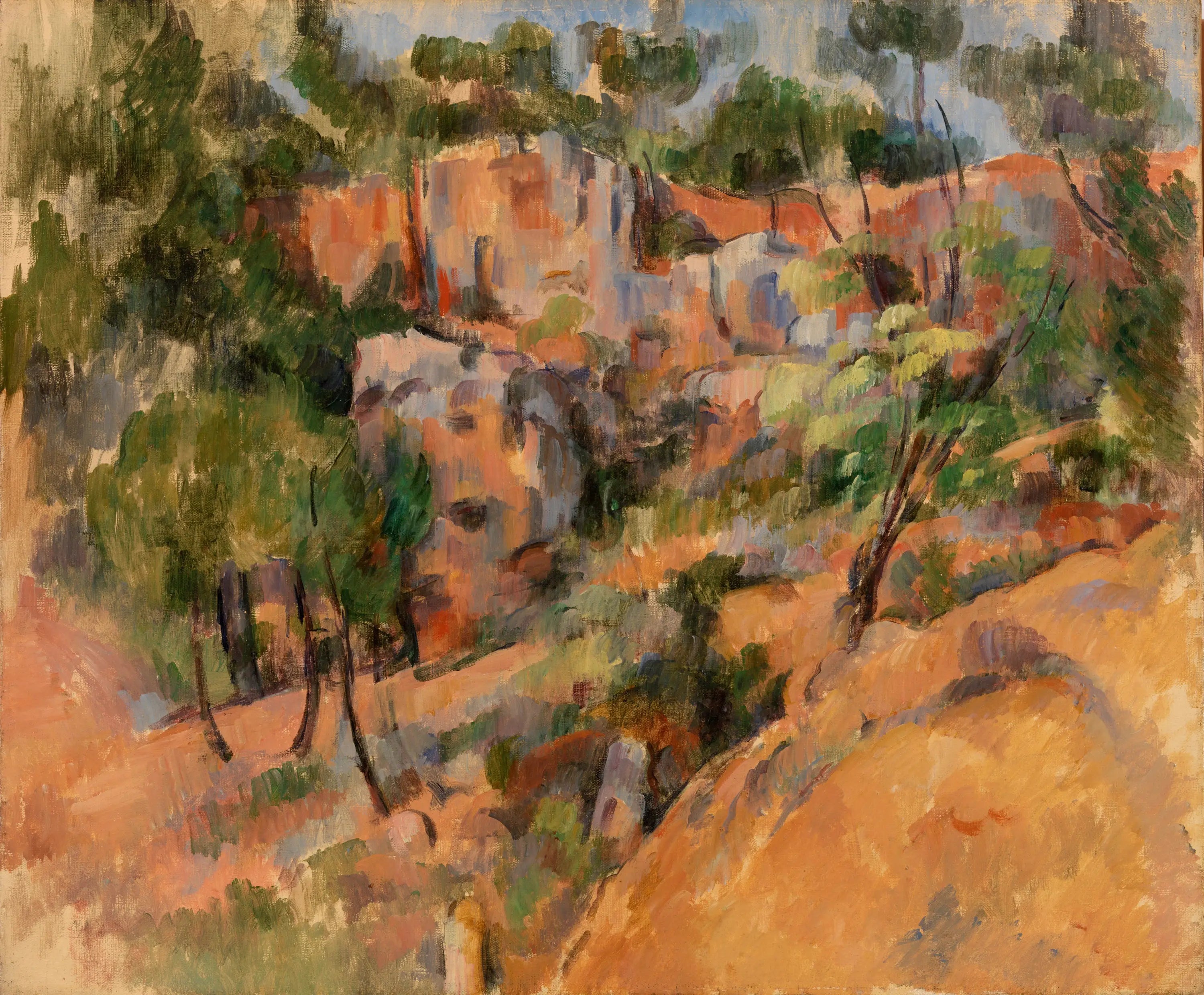 Reproduction du tableau « Bibémus - Paul Cézanne » par Alpha Reproduction en peinture à l’huile