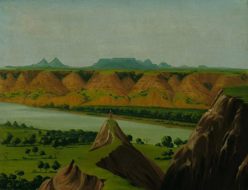 Big Bend sul Alto-Missouri, a 1900 miglia sopra Saint-Louis - George Catlin