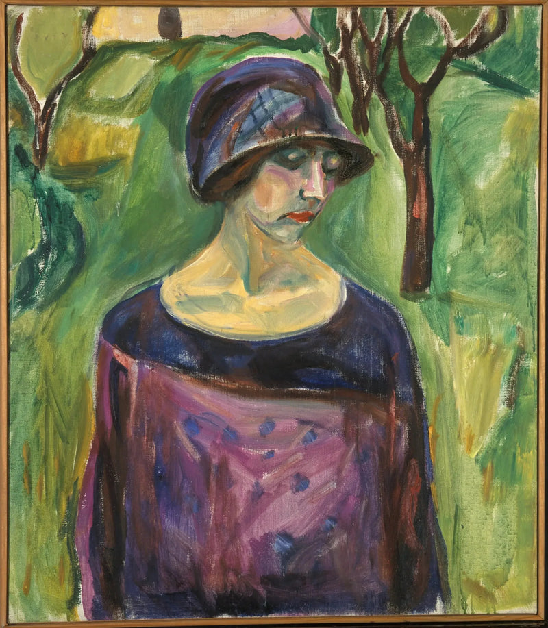 Birgit Prestoe nel giardino - Edvard Munch