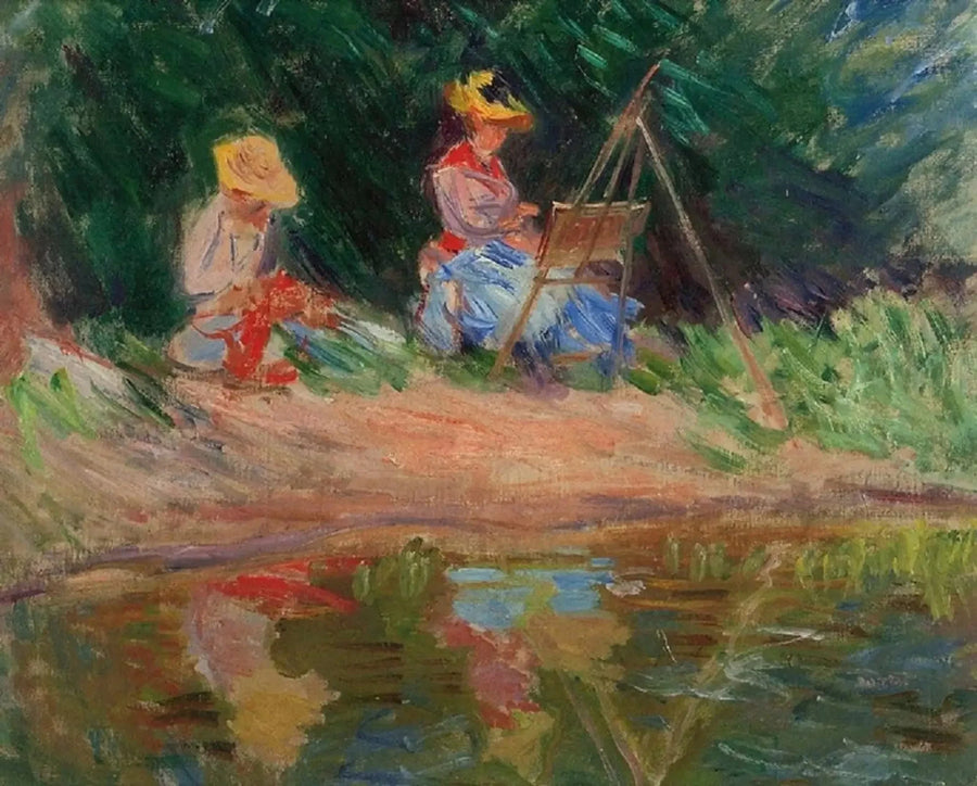 Quadro Blanche Monet con Suzanne W1149 - Claude Monet
