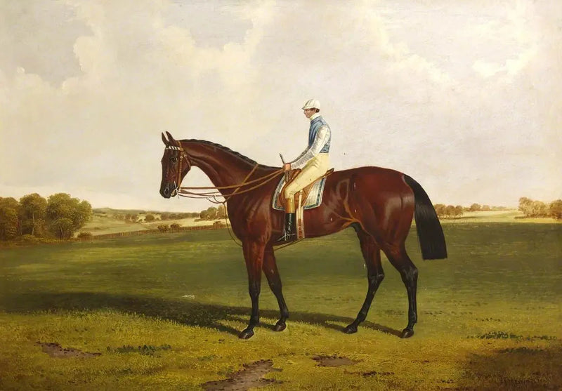 Bloomsbury' con S. Templeman Up, nei colori del proprietario e allenatore, W. Ridsdale - John Frederick Herring, Sr.