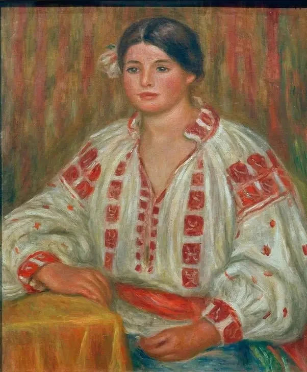 La blusa bulgara - Pierre-Auguste Renoir
