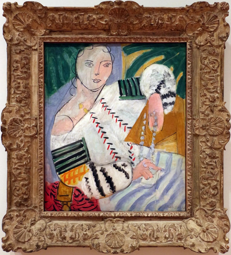 Blusa rumena con maniche verdi - Henri Matisse