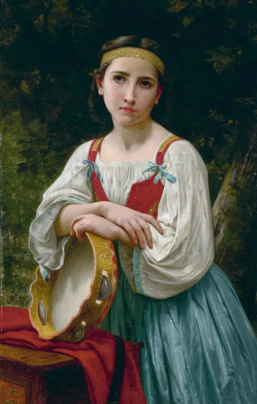 Bohémienne con tamburo basco - Bouguereau