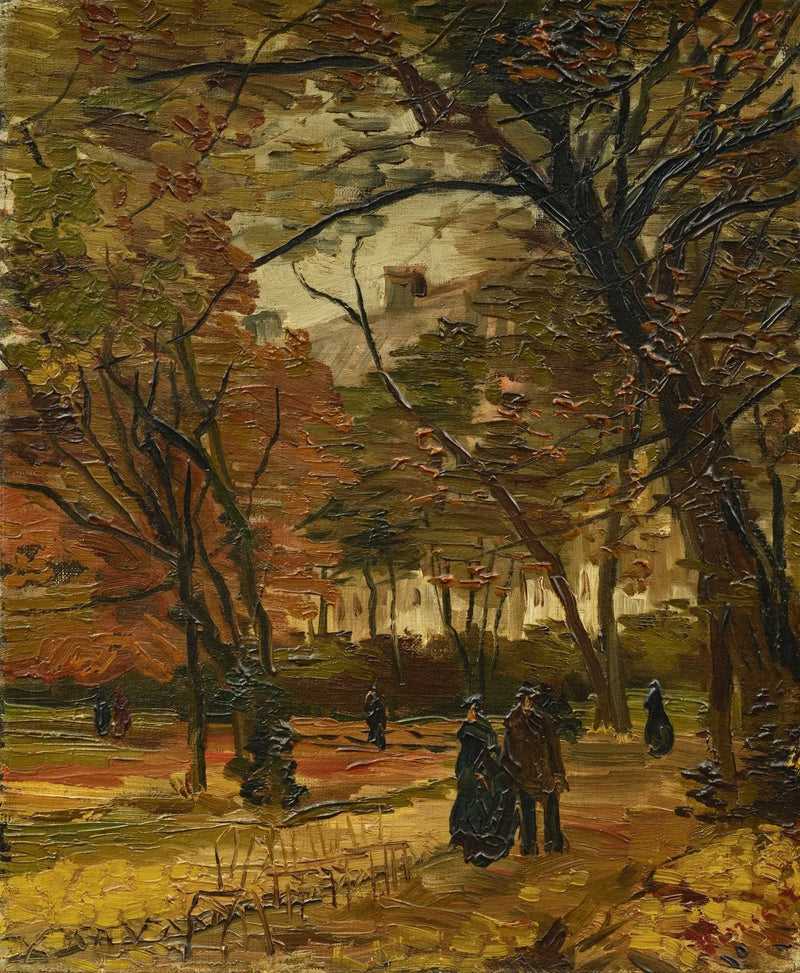 Bois de Boulogne con passanti - Vincent van Gogh