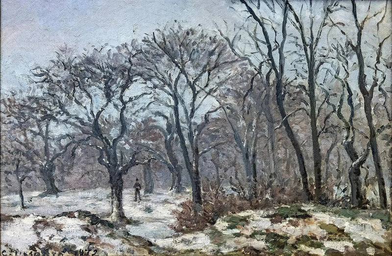 Castagni d'inverno, Louveciennes - Camille Pissarro