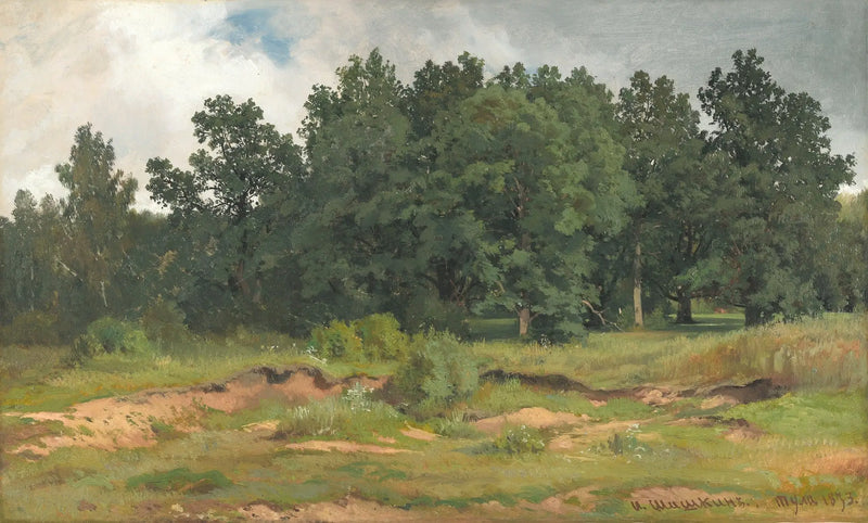 Bois de chêne par une journée grise - Ivan Chichkine